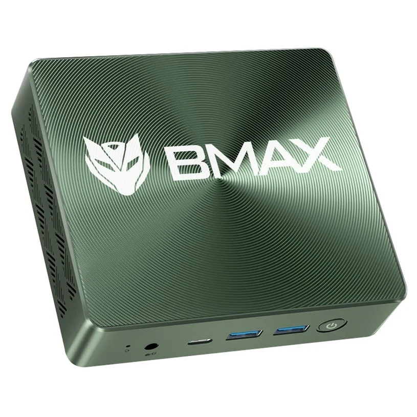 BMAX B6 Plus Mini PC, Intel Core i3-1000NG4 up to 3.2GHz, 12GB LPDDR4 512GB SSD, 2xHDMI Full Feature Type-C 4K Triple Display, 3xUSB3.0 1000Mbps RJ45 LAN, Wi-Fi 5 BT 4.2 3.5mm Audio, Windows 11  - EU