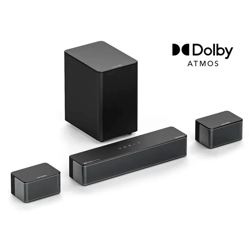 Ultimea Poseidon D60 5.1 Soundbar Subwoofer Speaker Kit, Dolby Atmos 5.1, Adjustable Surround Level, Multiple Modes
