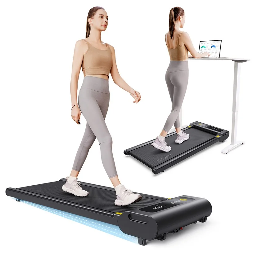 UREVO E3S Walking Treadmill with Incline, Quiet 2.25 HP Motor, LED Display, Remote Control, 0.9-6.4 kmph Speed, 265lbs/120kg Weight Capacity