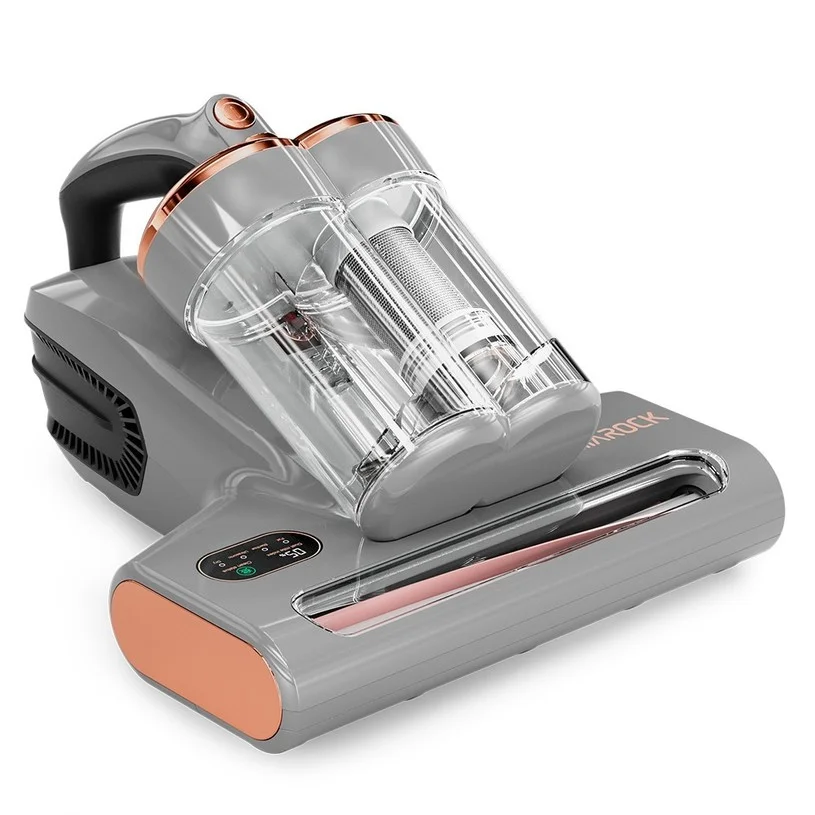 Refurbished Smarock S10 Pro Smart Dual-Cup Mite Cleaner 13KPa Suction 500W Power Dust Mite Sensor Digital Display Metal Brushroll UV Light & Ultrasonic Tech Multi-Directional Heating 99.9% Mite Removal 0.5L Dust Cup - Grey