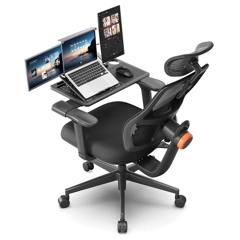 NEWTRAL MAGICH003 Ergonomic Chair with Desktop Black | Europe
