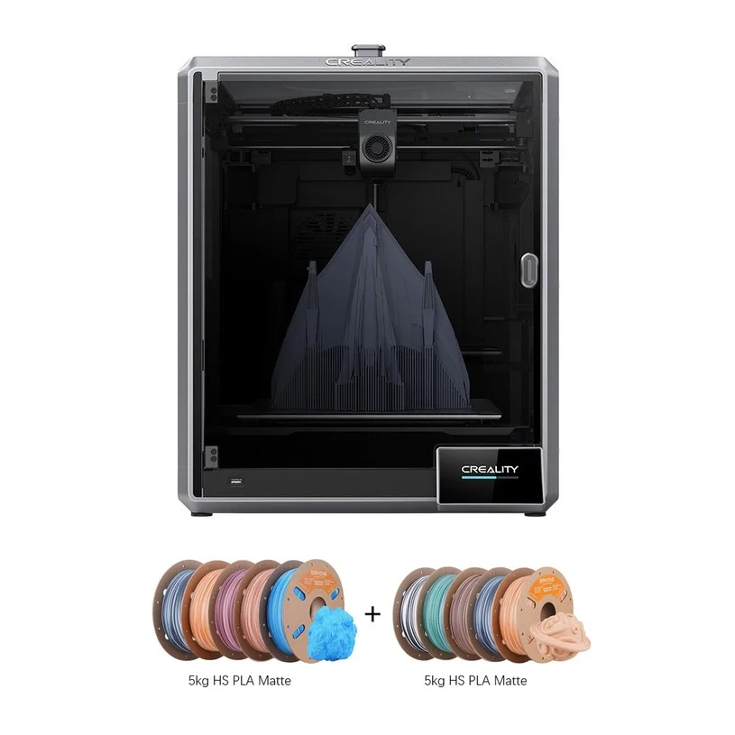 Creality K1 Max 3D Printer +10kg ERYONE High Speed PLA Matte Twisted - 1kg Zebra + 1kg Frost Mint + 1kg Totem Engraving + 1kg Grand Canyon + 1kg Navajo Pottery + 1kg Arctic Blue + 2kg Salt Flat + 2kg Maple Amber