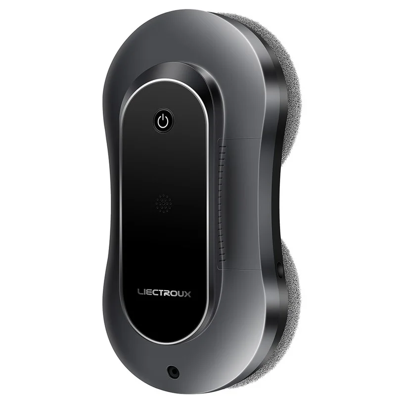 Liectroux YW810 Robot Window Cleaner, 2-Way Water Spray, Dry & Wet Mopping, AI Route, Brushless Motor & Fan, APP & Remote Control, Multiple Security Protection Ways, Black