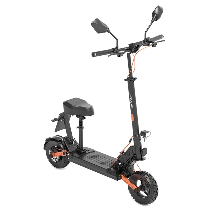 Joyor S8E Electric Scooter EEC EMark Certified Max 80km Range 800W Motor 48V 26Ah Long-Lasting Battery 10 Inch widen tire 45km/h Max Speed Front & Rear Disc Brake Front & Rear Shock Absorber NFC Integrated display Removable seat