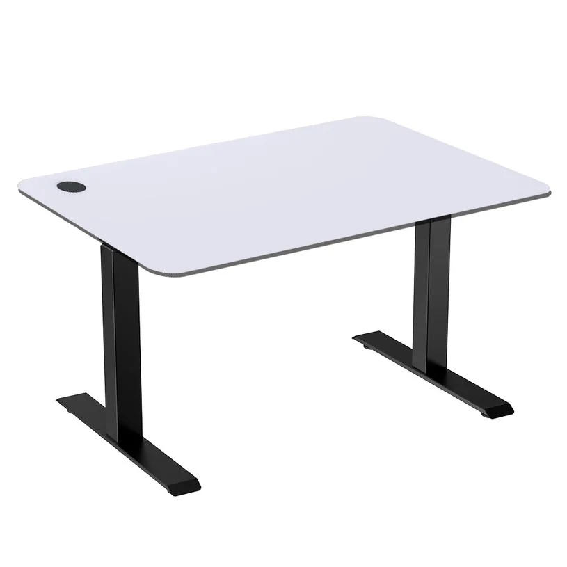 ACGAM JSZ-3 Height-Adjustable Standing Desk Frame Black + White Desktop