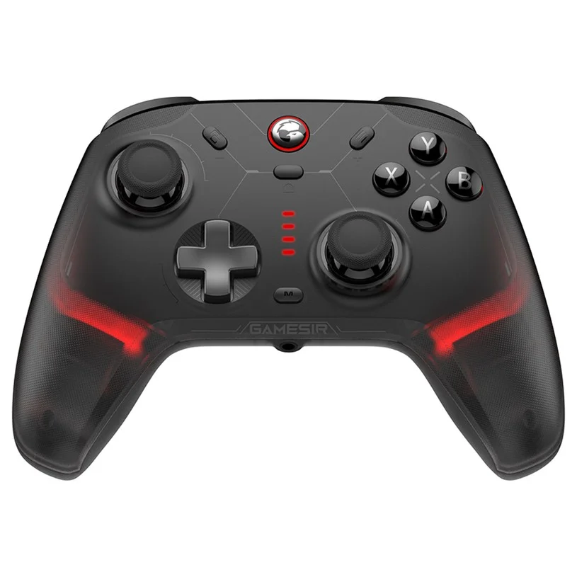 GameSir Cyclone 2 Game Controller, Tri-mode Connection, Compatible with PC / Steam / Android / iOS / Switch, Mag-Res TMR Sticks, 3 Trigger Modes, Rumble Motors, RGB Lights - Black, Standard Edition