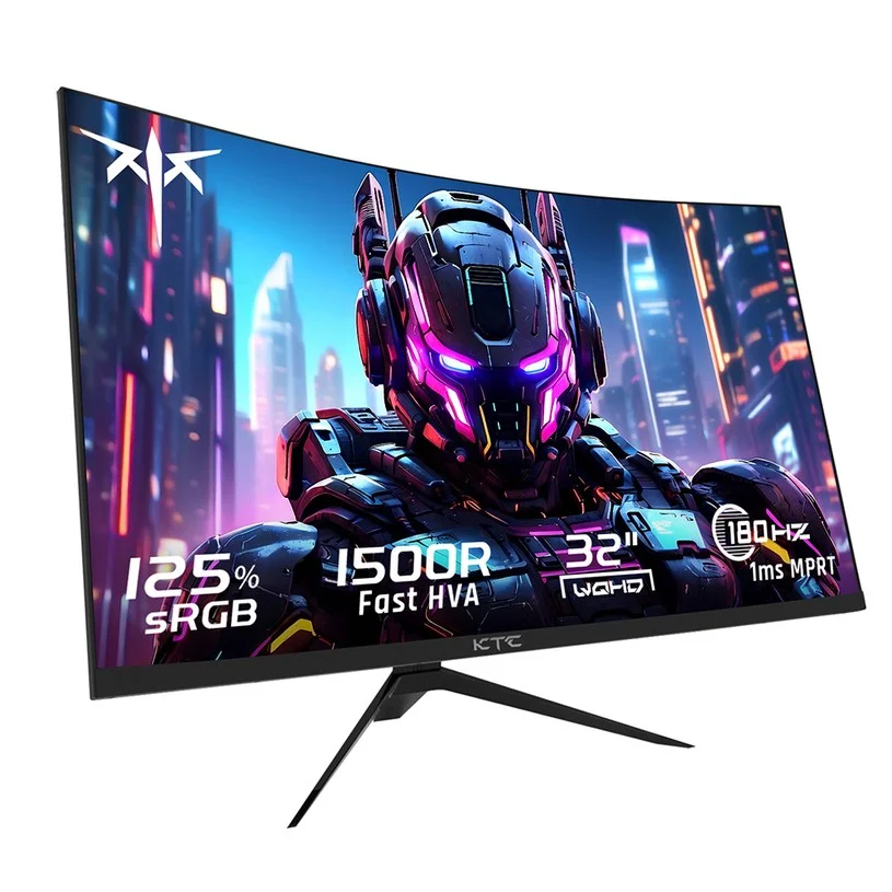 KTC H27E6 27 inch Gaming Monitor, 2560*1440 QHD Fast IPS Screen, 320Hz 240Hz Refresh Rate, HDR 400, 1ms Response Time, FreeSync & G-Sync, 144% sRGB, VESA Mountable, 2*HDMI 2.1, 2*DP 1.4, 1*USB 2.0, 1*Earphone
