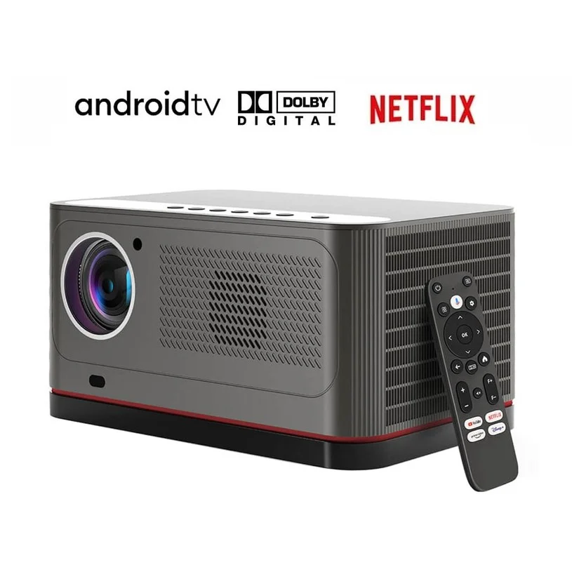 [Upgraded Edition, Netflix & Android TV Certified]  ETOE Whale Pro 1800 ANSI Projector, Native 1080P, 4K Decoding, WideVine L1, Auto Focus & Auto Keystone Correction, 2*10W Stereo Speakers, Dual-Band Wi-Fi