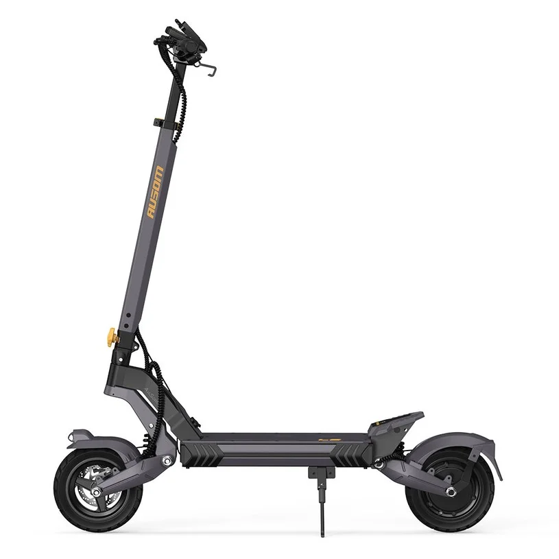 Ausom L2 Electric Scooter, 800W Motor, 48V 15.6Ah Battery, 10 inch Tires, 45km/h Max Speed, 70km Range, Front & Rear Disc Brakes, Swingarm Suspension, LCD Display