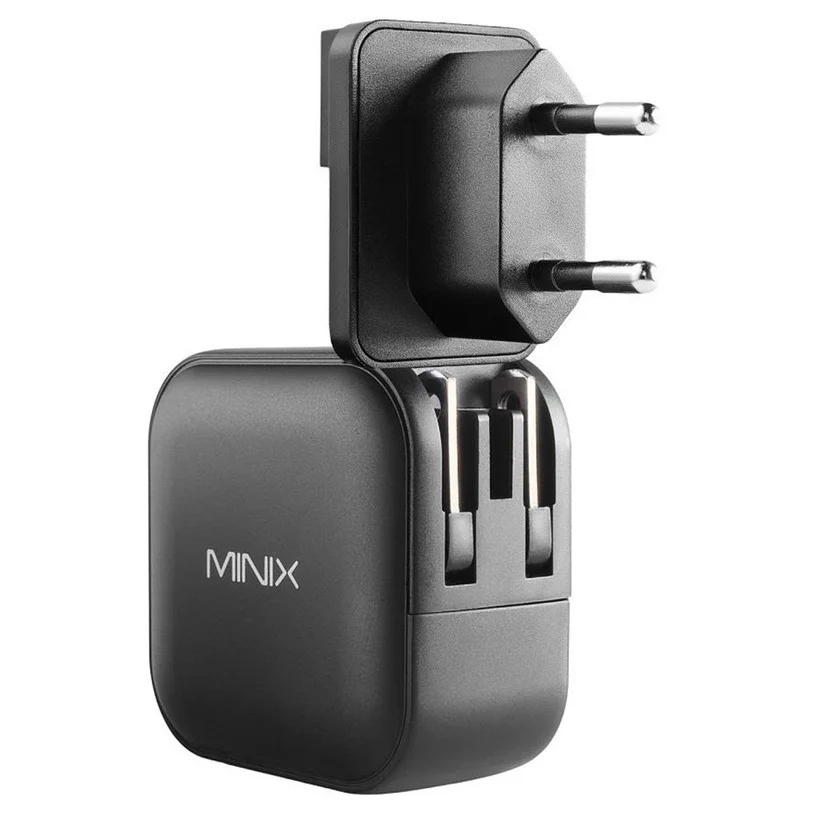 MINIX P1 GaN Quick Charger, 65W Max Output, 2*USB-C, 1*USB-A