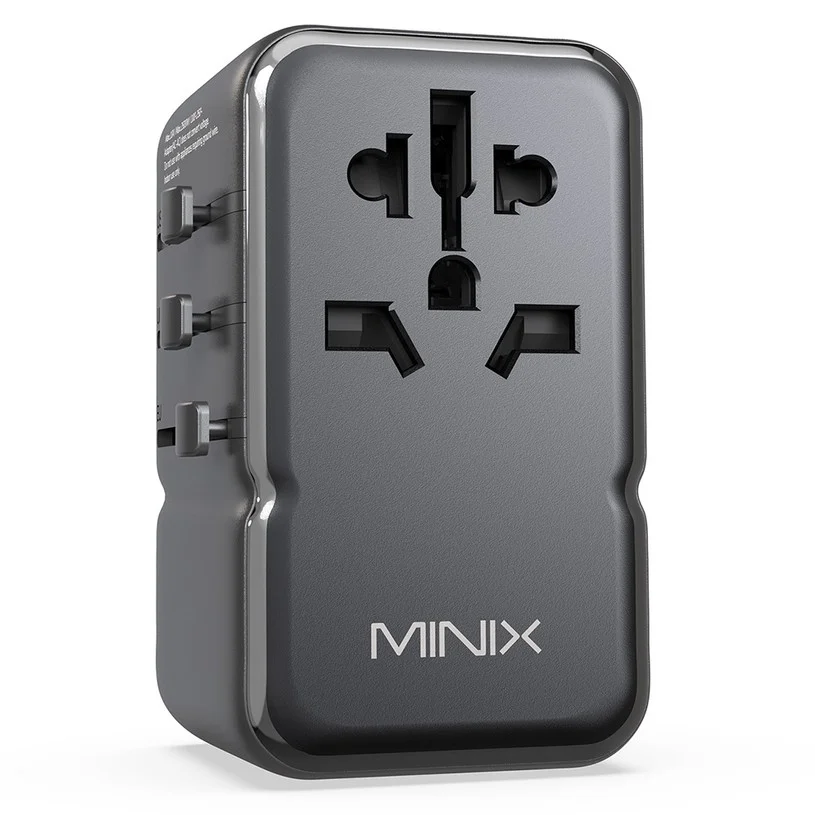 MINIX TP85 85W Universal Travel Adapter, 3 USB-C, 2 USB-A