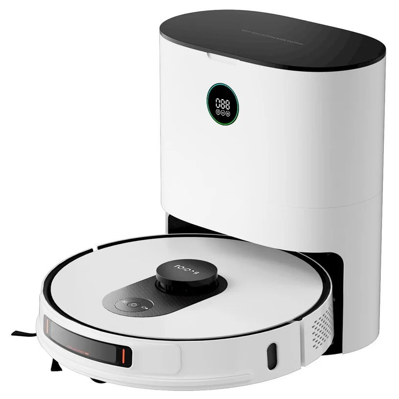 Refurbished ROIDMI EVE Max Robot Vacuum and Mop with Self Empty Station, 5000Pa Max Suction, 3L Dust Bag, 250min Max Runtime, LiDAR Navigation, App and Voice Control