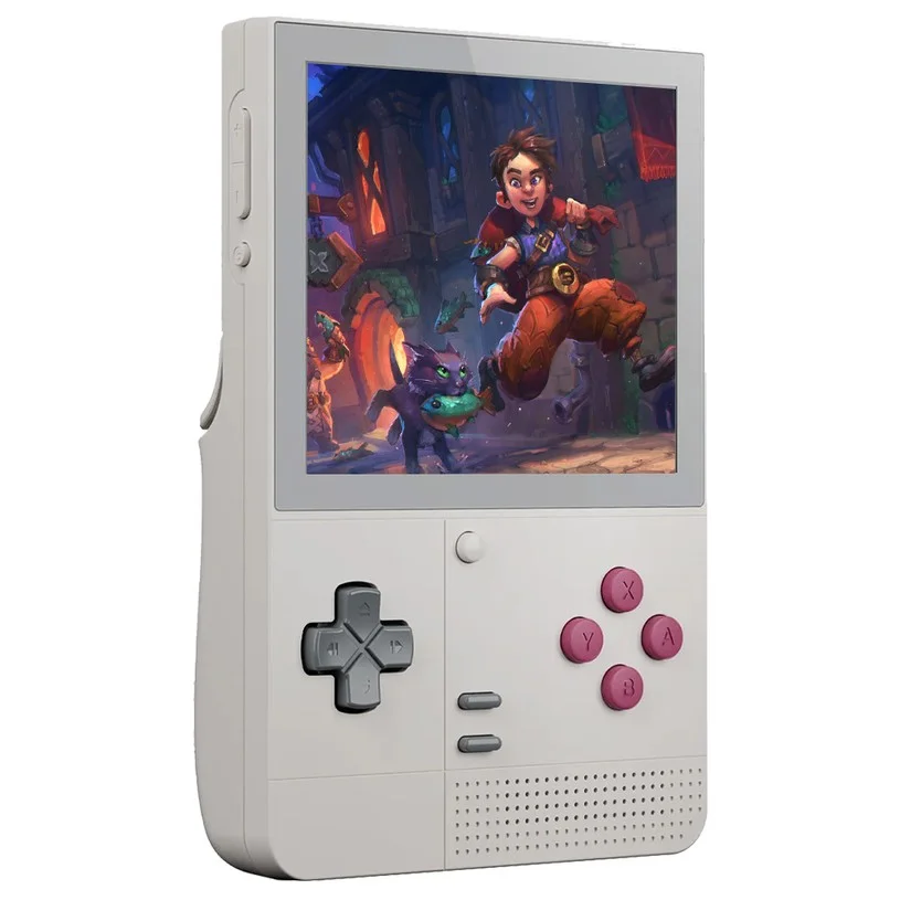 Retroid Pocket Classic Android 14 Game Console, 3.92 inch 1240*1080 AMOLED Screen, 6GB RAM 128GB Storage, WiFi 5 Bluetooth 5.1, 5000mAh Battery - Retro Grey