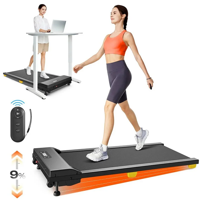 SYSURO S1L Walking Pad Treadmill, 100kg, 6km/h, 9% Incline, 5-Layer Belt, LED Display, Remote Control