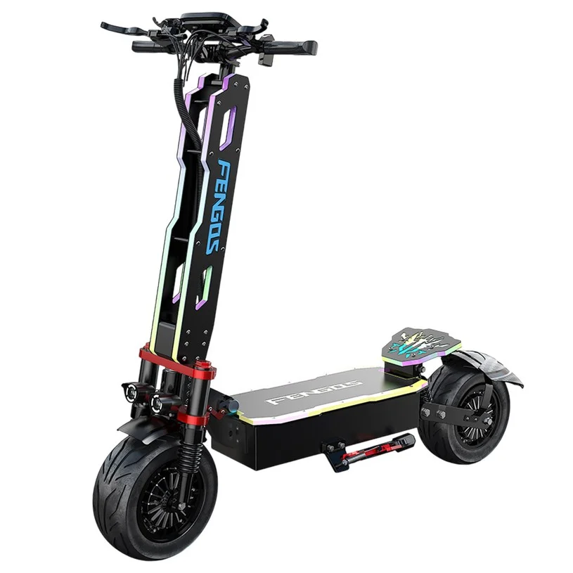 FENGQS GT9 Electric Scooter, 3500W*2 Motor, 60V 38Ah Battery, 12 inch Tires, 80km/h Max Speed, 96km Range, Disc Brakes, Dual Suspension System, Smart Display