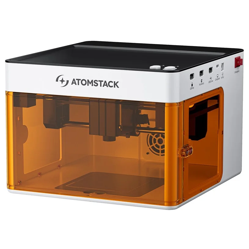 ATOMSTACK P1 5W Diode & 1.2W IR Dual Laser Engraver, 10,000mm/min Speed, 110x110mm/105x100mm