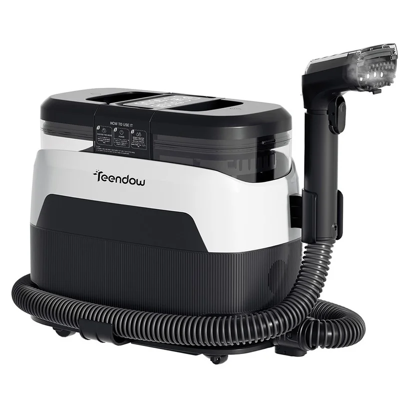 Teendow C6 MAX 3-in-1 Carpet Cleaner - 12000Pa Suction, 1250ML Water Tank, 950ML Sewage Tank, Pet-Friendly for Upholstery & Carpet Cleaning