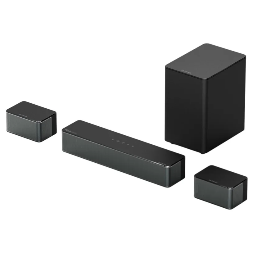 Ultimea Poseidon M4T 5.1 Soundbar Subwoofer Speaker Kit, Dolby Atmos, 450W Peak Power, Adjustable Surround Level