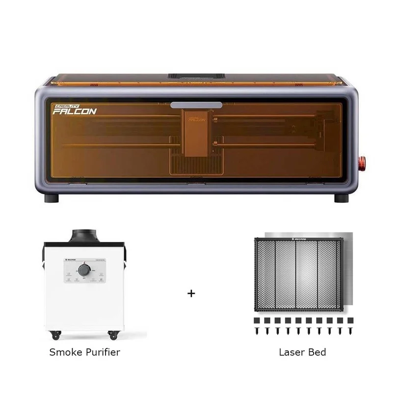 Creality Falcon A1 10W FDA Class 1 Laser + 150W Fume Extractor + Laser Bed