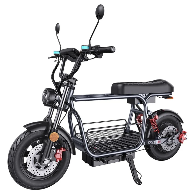 iScooter DX5 Electric Scooter, 1500W Motor, 48V 15.6Ah Battery, 15 inch Tubeless Tires, 55km/h Max Speed, 72km Range, Front & Rear Hydraulic Disc Brakes, Front Fork Hydraulic Damping & Rear Air Suspension, LCD Display