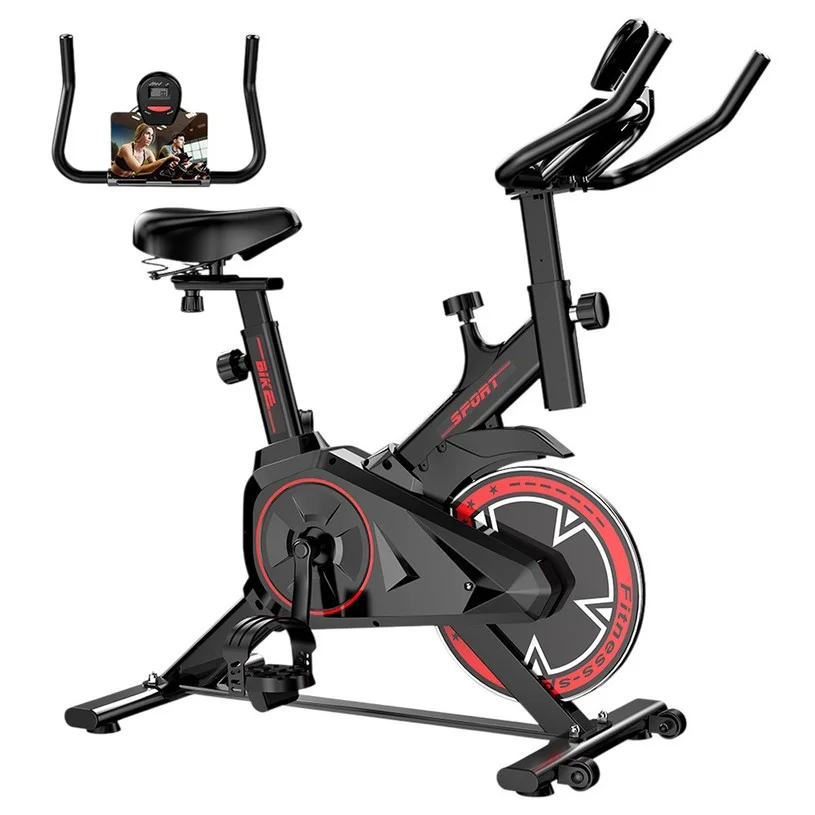 Formill QK101 Indoor Exercise Bike, Silent Belt Drive, Adjustable Resistance, LCD Display, Max Load 120kg, Family Fitness