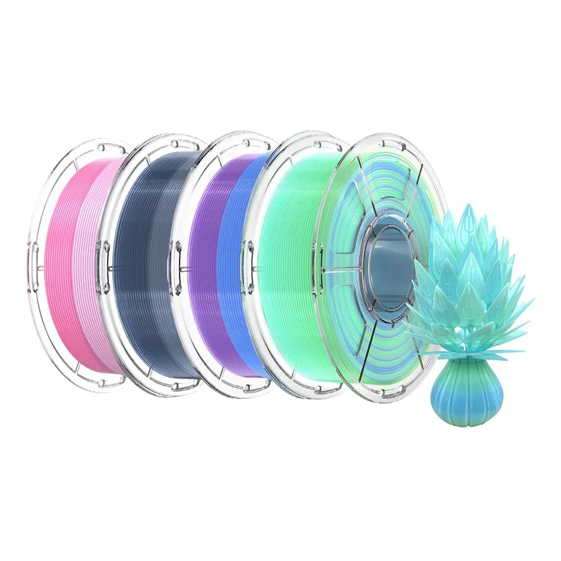 4kg Mecpow High Speed PETG Filament - Pink-White / Blue-Purple / Indigo-White / Blue-Green
