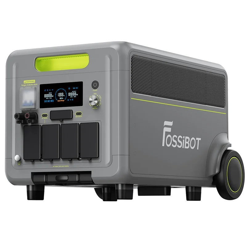 FOSSiBOT F7200 Portable Power Station, 5222.4Wh Capacity, 7200W Output, 5200W Hybrid Fast Charging, <10ms UPS Switchover, Smart App Control, EV-Grade LiFePO4 Battery with 6500+ Cycles, Solar Generator for Home Backup/Outdoor Camping/RV/Emergency