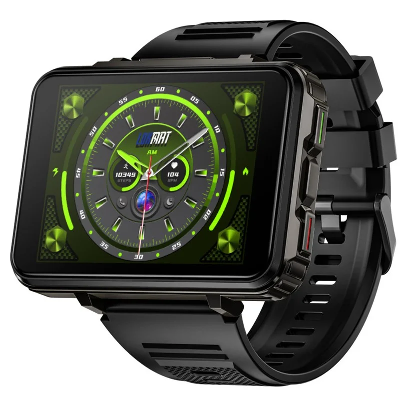 LOKMAT APPLLP 5 MAX Smartwatch, 2.4-inch HD Screen, Android 10.7, 1500mAh Battery, 4G Calling, Dual Cameras, 4GB+64GB, Heart Rate Blood Oxygen Monitoring