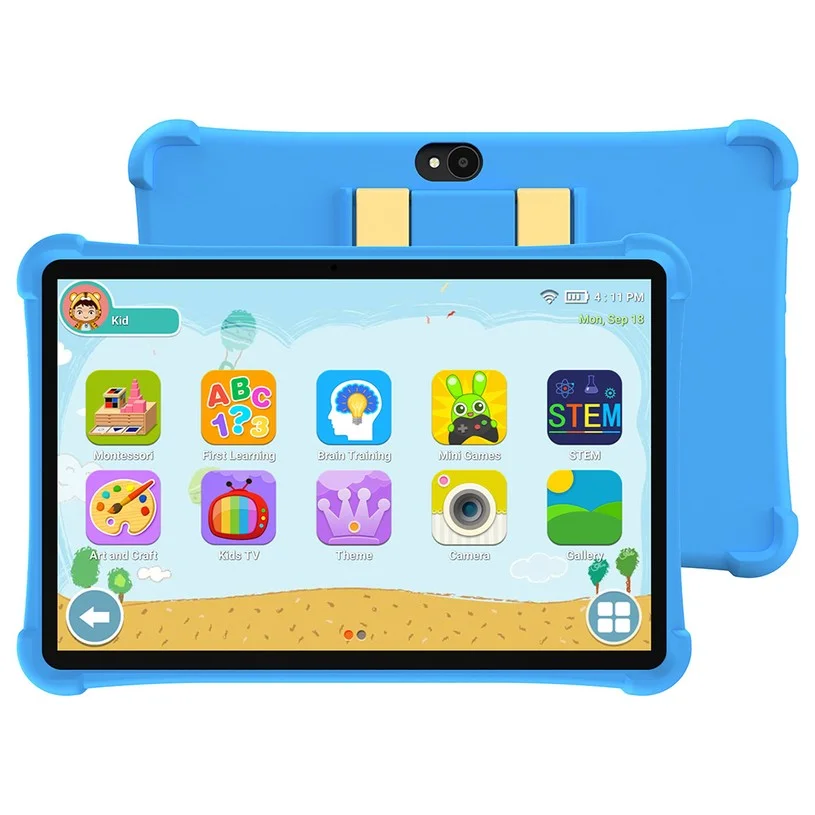 ALLDOCUBE iPlay 70 SE Kids Tablet with Case, 10.1 inch 1280*800 IPS Screen, Unisoc T310 4 Cores, 3GB RAM 64GB ROM, Android 15, WiFi 6 Bluetooth 5.0, 2M+5M Camera, Dual 4G LTE, 5500mAh Battery