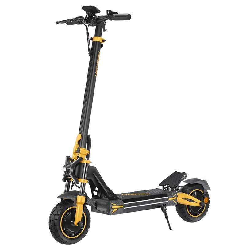 TWOFISH TW3 PRO Electric Scooter, 1000W*2 Motor, 52V 23Ah Battery, 11 inch Tires, 60km/h Max Speed, 55km Range, Dual Disc Brake, Front & Rear Spring Suspension System, NFC Unlock