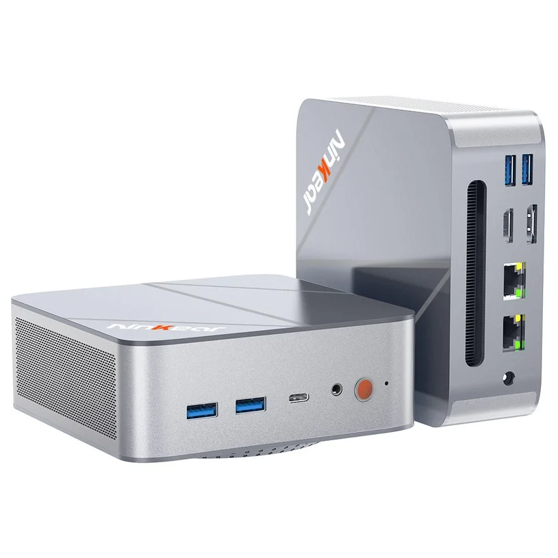 Ninkear L12 Pro Mini PC, Intel i9-12900HK 14 Cores Max 5.0GHz, 16GB RAM 1TB SSD, DP (8K)+ HDMI (4K) + Type-C (4K), WiFi 6 Bluetooth 5.2, 2*2.5G RJ45, 4*USB3.0, 1*Earphone Jack