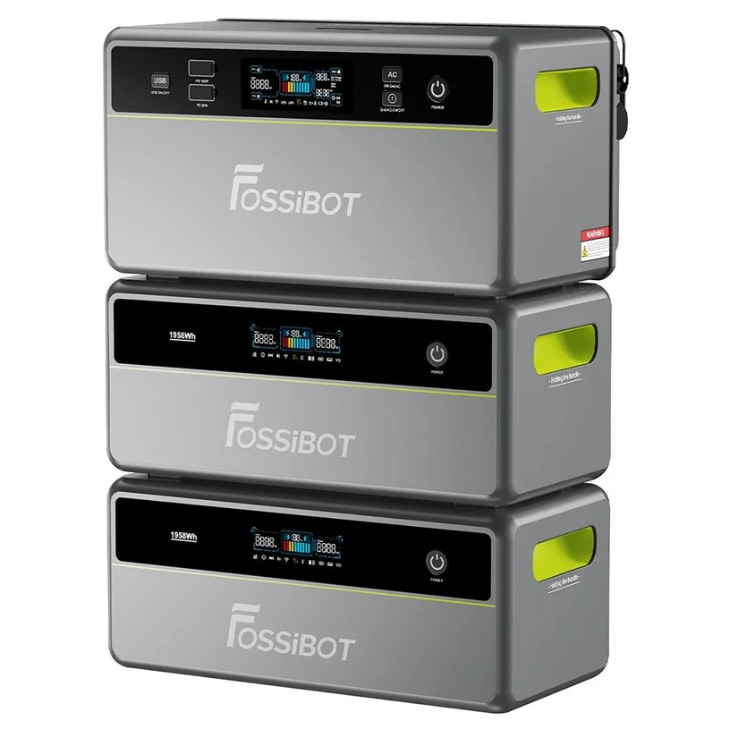 FOSSiBOT FBP1200 Portable Power Station + Expansion Battery Pack*2