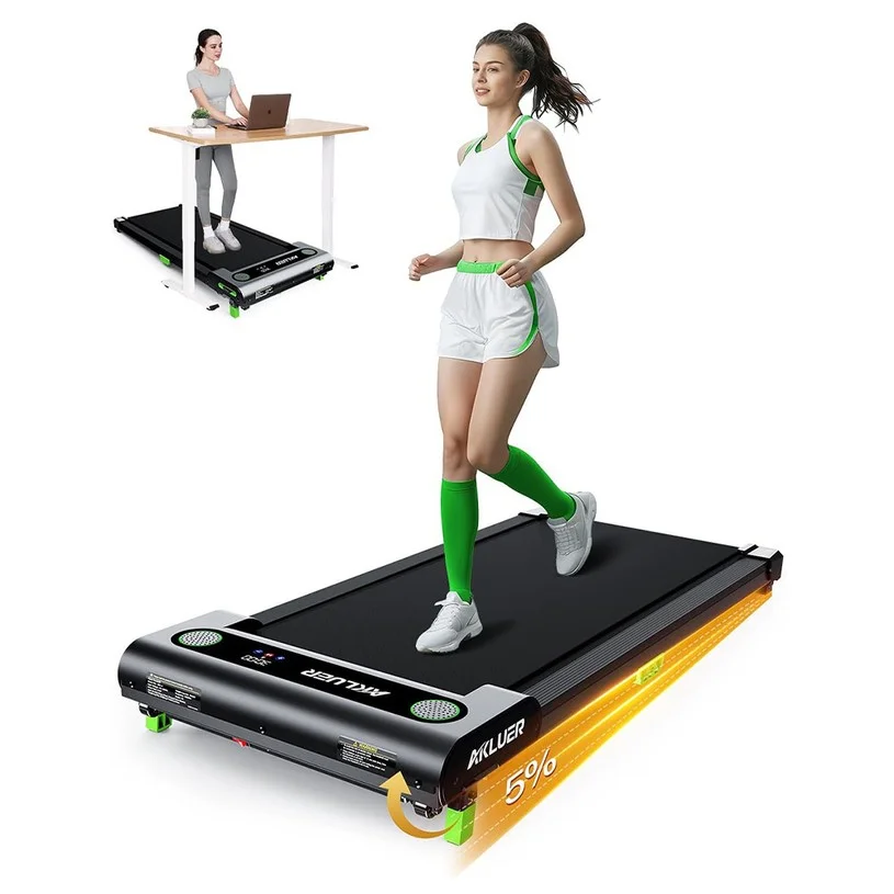 [Greece Delivery] Akluer 480L-A Walking Pad with Incline, 2.5HP Quiet Motor, Remote Control & LED Display, 150kg Max Capacity, Shock-Absorbing Belt