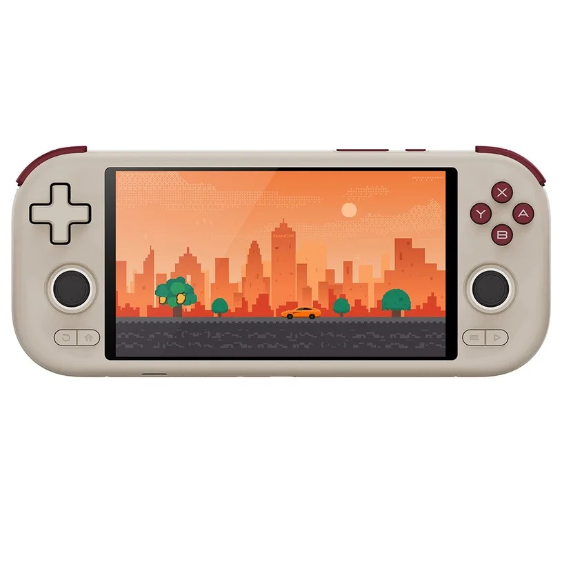 MANGMI AIR X Game Console, 5.5 inch 1920*1080 IPS Screen, 64GB Storage, 128GB TF Card, Android 14, Hall Joysticks & Hall Triggers - Grey