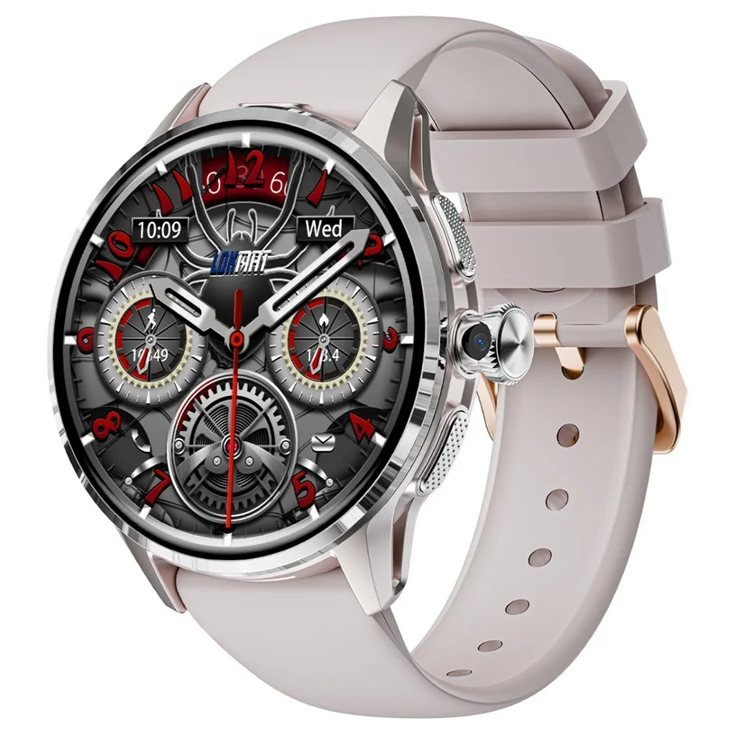 LOKMAT APPLLP 3 Smart Watch, 1.6-inch AMOLED HD Display, SIM Card Support, 3GB+32GB Memory, GPS & WiFi Connectivity, Android Smart Watch, Health Monitoring & Fitness Tracker - Silver