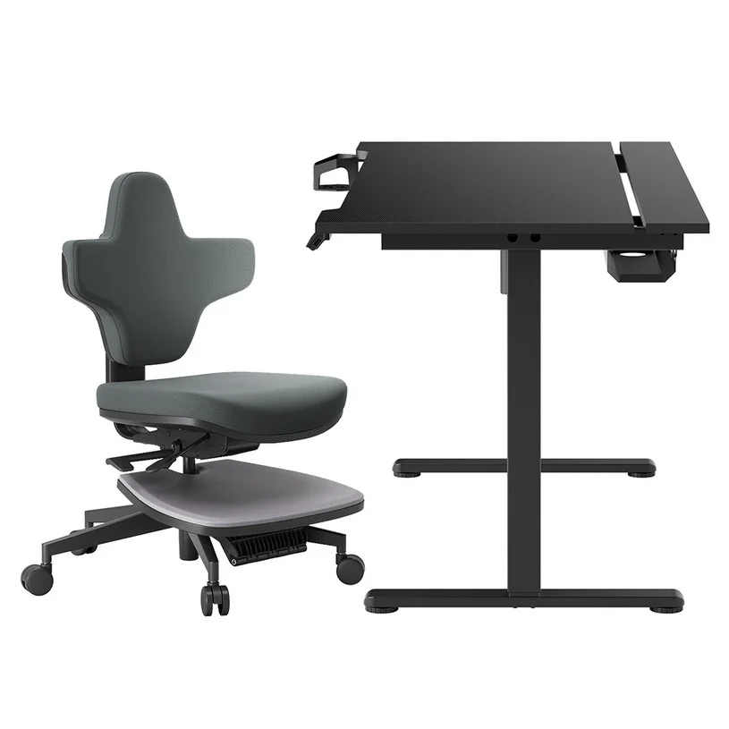 NEWTRAL Small Standing-Mate Ergonomic Standing Desk Chair + ACGAM Height Adjustable Electric Desk