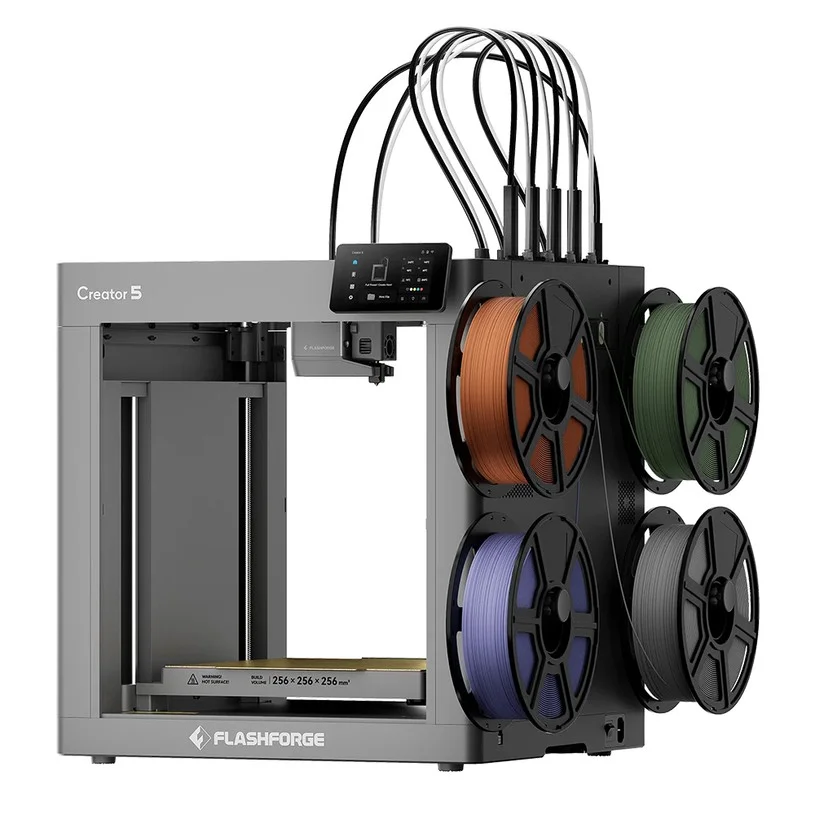 Flashforge Creator 5 3D Printer | 4 Toolheads, 300mm/s, Zero Purge Waste | 
Europe