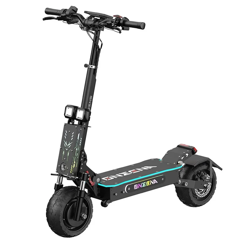 ONECNA GT7 Foldable Electric Scooter, Dual 2800W Motors, 60V 27Ah Battery, 80km/h Top Speed,  89km Range, 11-Inch Off-Road Fat Tires, 45° Climbing Angle, Dual Suspension, Dual Oil Brakes,  App Control, 150 kg Max Load