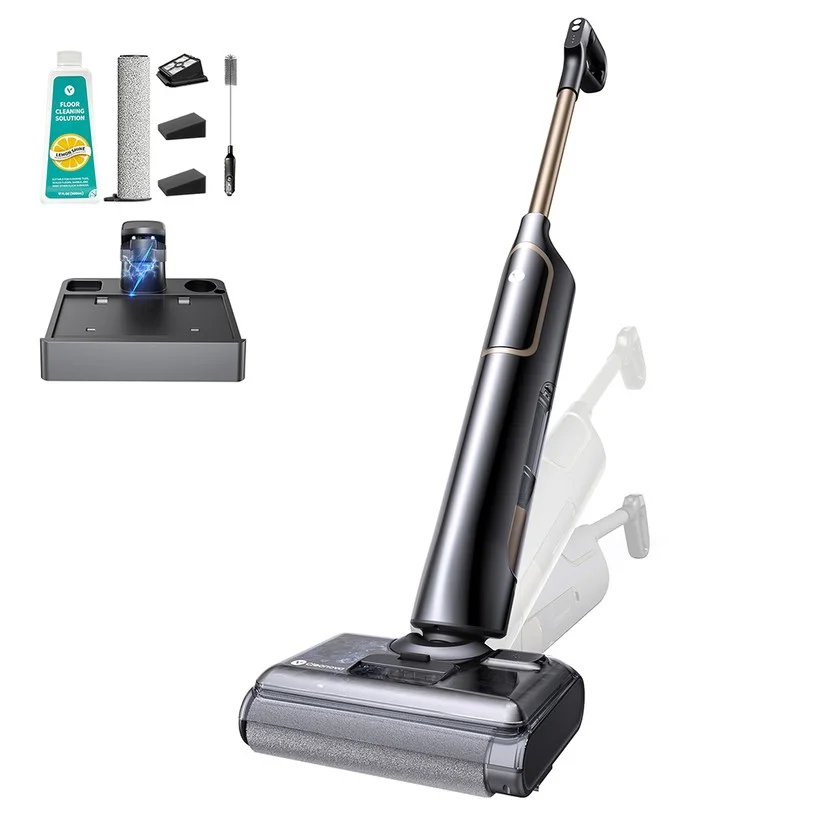 Vactidy X7S Wet Dry Vacuum Cleaner, 20,000Pa Suction, 180° Flat Reach, 40-Min Runtime, Vacuum & Mop, Self-Propelled, Zero-Edge Cleaning, Dual Water Tanks
