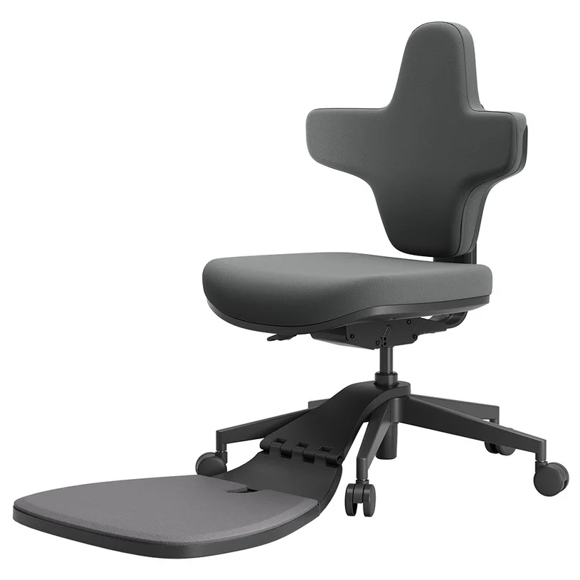 NEWTRAL Standing-Mate Ergonomic Standing Desk Chair, Multi-Position Sit-Stand & Leaning Support, 167° Flip Backrest, Anti-Fatigue Mat, Adjustable Seat, for 173-193cm Users, 160kg - Large Size