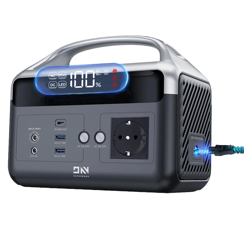 DaranEner NEOZ2 Portable Power Station, 192Wh LiFePO4 Battery, 300W AC Output, 600W Surge, 60W Solar Input, 60W USB-C PD, 2× USB-A, DC5521 Output, BMS Protection, for Camping & Outdoor Use
