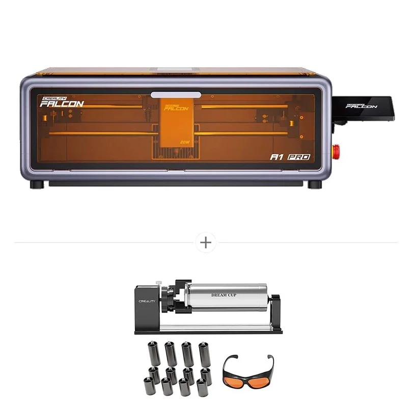 Creality Falcon A1 Pro 20W Laser Engraver + Rotary Kit