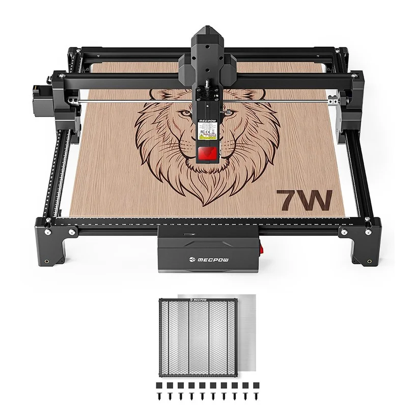 Mecpow X3S 7W Laser Engraver + H33 Laser Bed 360×360mm