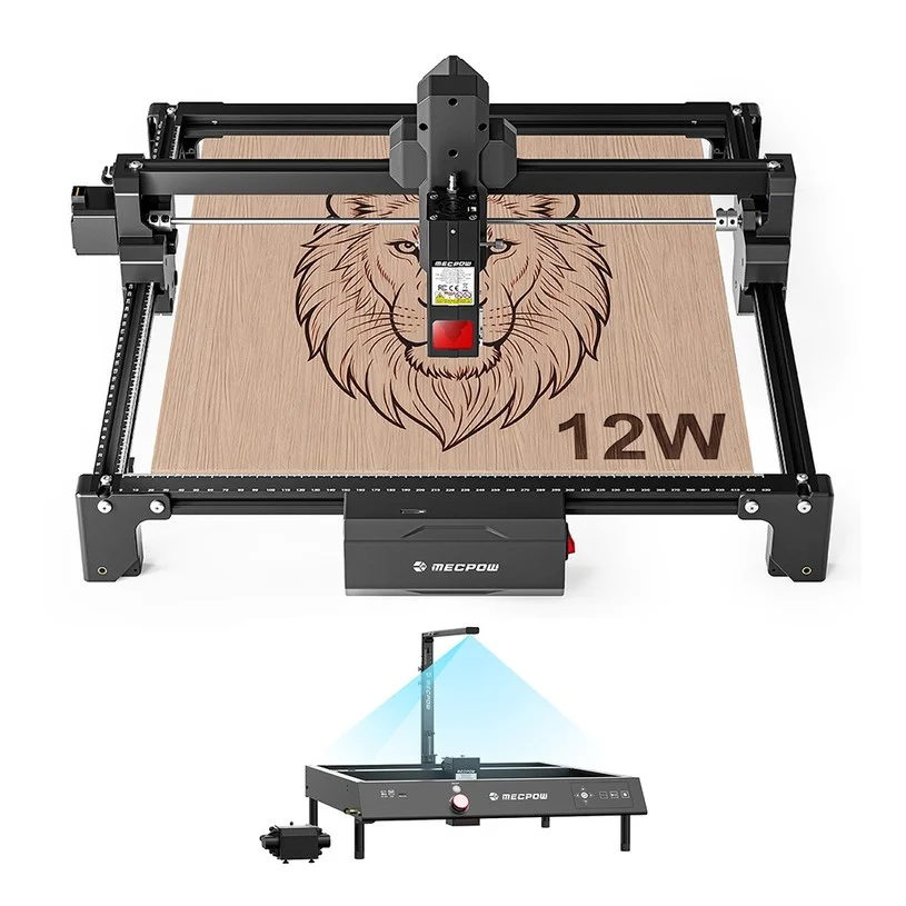 Mecpow X3S 12W Laser Engraver + MC5 5MP Lightburn Camera