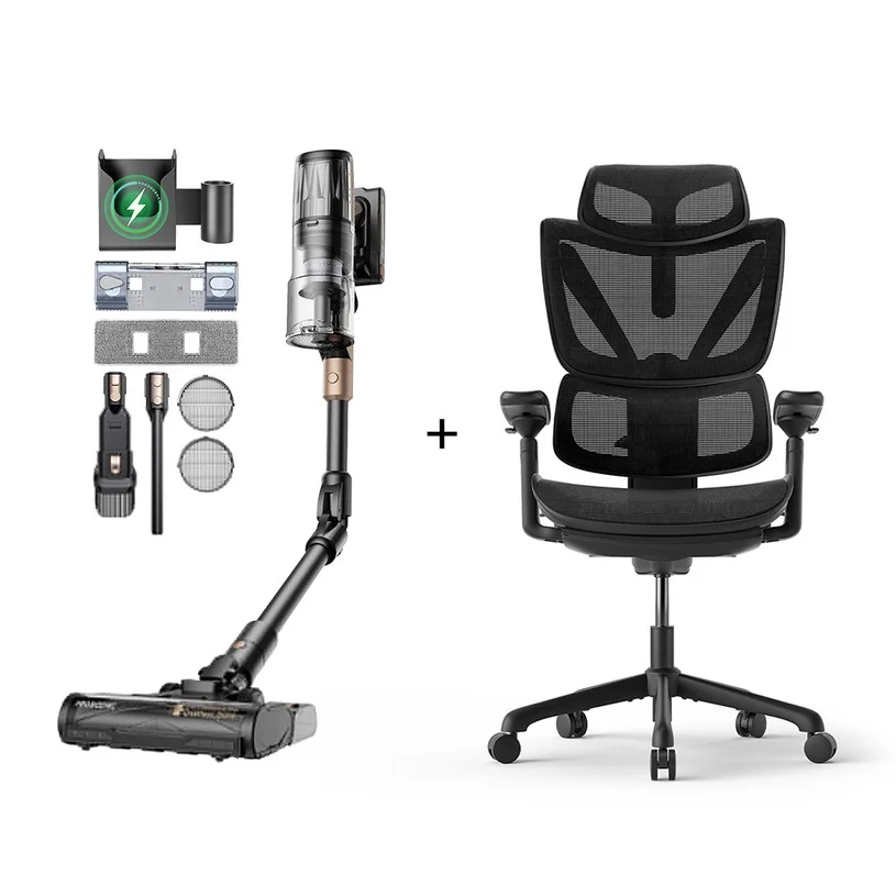Proscenic P20 OnePass Cordless Vacuum Cleaner + ACGAM CG-5245M Ergonomic Office Chair